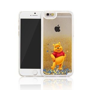 Winnie The POOH Quicksand Glitter iPhone Case